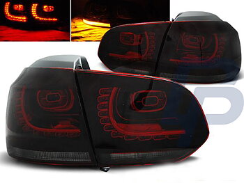 VW GOLF 6 10.08-12  RED SMOKE LED TAILLIGHTS