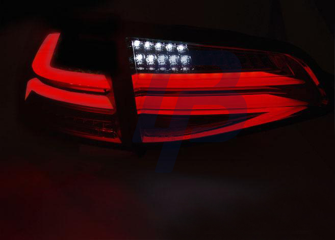 VW GOLF 7 13- RED WHITE LED TAILLIGHTS BAR - 5