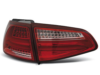 VW GOLF 7 13- RED WHITE LED TAILLIGHTS BAR