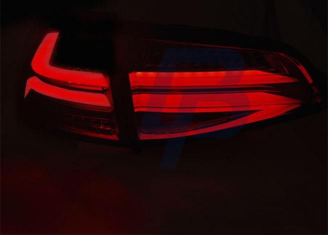 VW GOLF 7 13- RED WHITE LED TAILLIGHTS BAR - 3