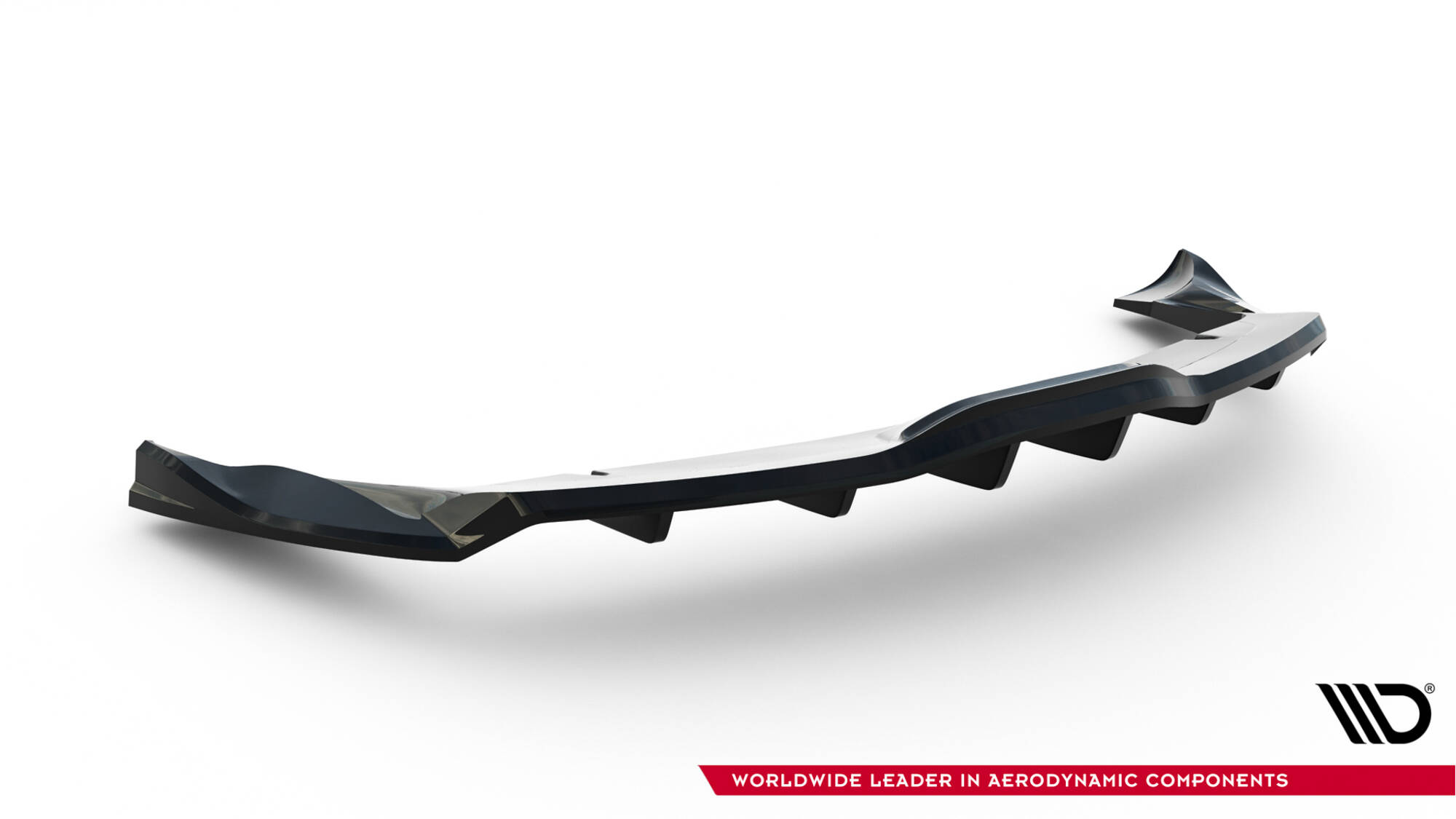 Rear Splitter (Vertical Bars) V.2 Tesla Model X Mk1 Facelift - 9