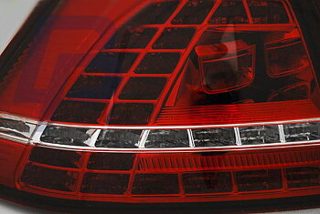 VW GOLF 7 13- RED WHITE LED TAILLIGHTS GTI LOOK
