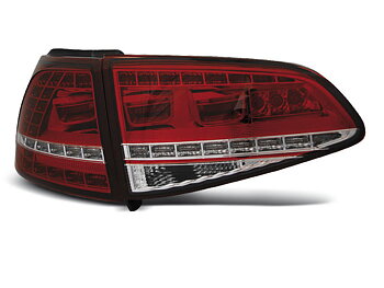 VW GOLF 7 13- RED WHITE LED TAILLIGHTS GTI LOOK
