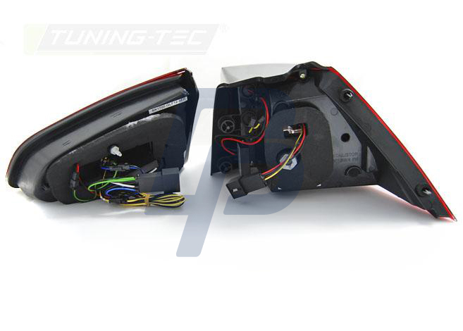 VW GOLF 7 13- RED WHITE LED TAILLIGHTS GTI LOOK - 5