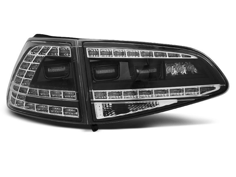 VW GOLF 7 13- BLACK LED TAILLIGHTS GTI LOOK