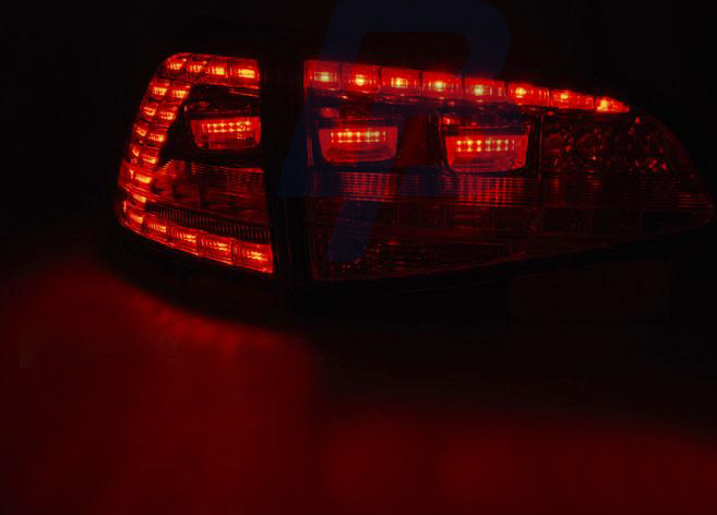 VW GOLF 7 13- BLACK LED TAILLIGHTS GTI LOOK - 2