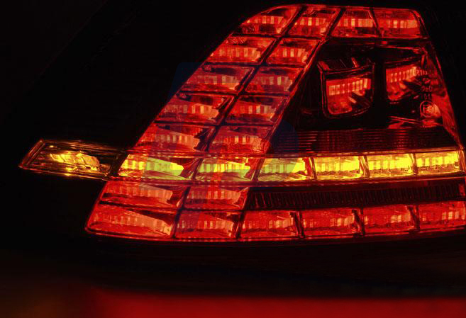VW GOLF 7 13- BLACK LED TAILLIGHTS GTI LOOK - 3