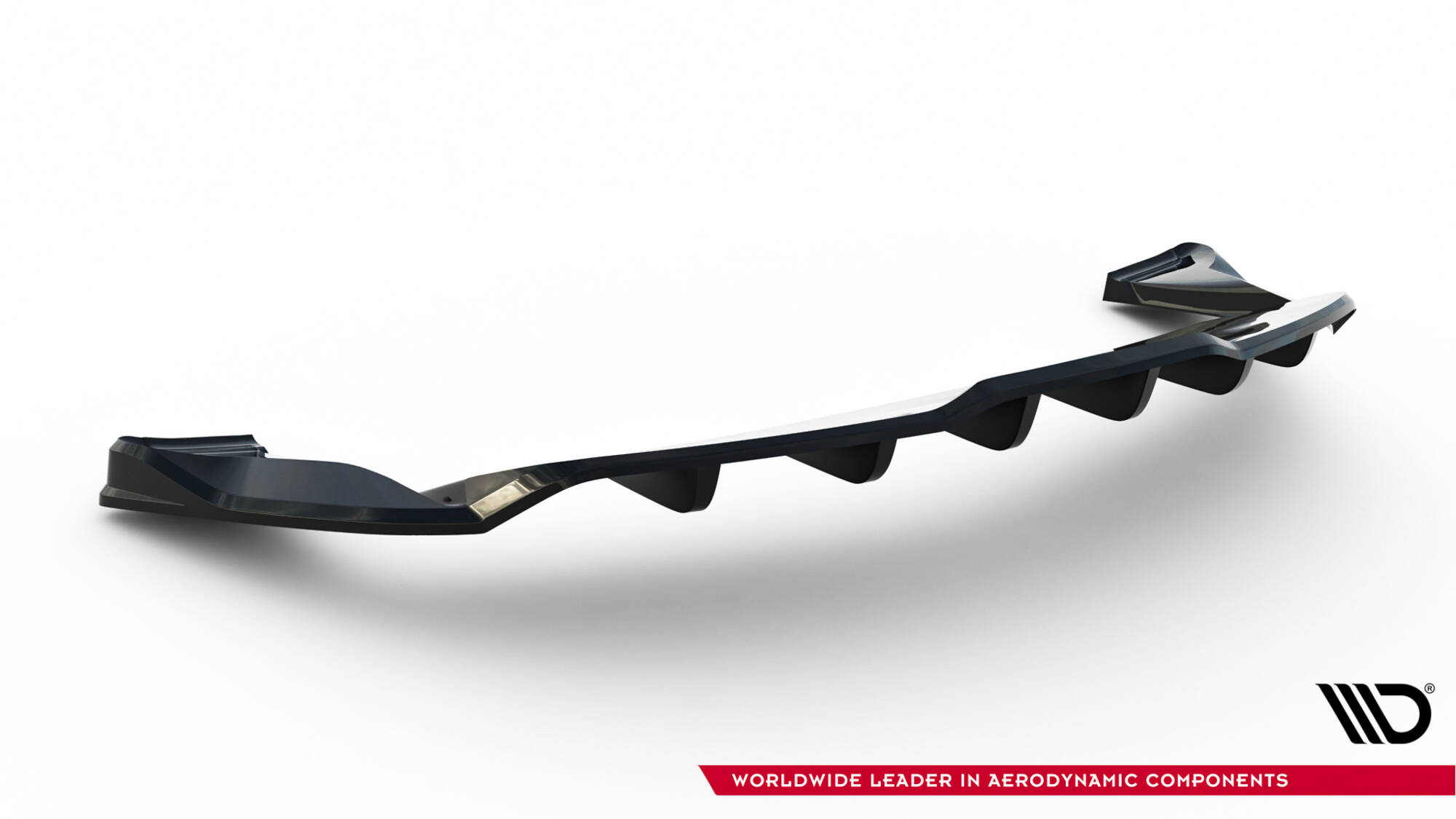 Central Rear Splitter (Vertical Bars) V.1 Tesla Model S Plaid Mk1 Facelift - 6