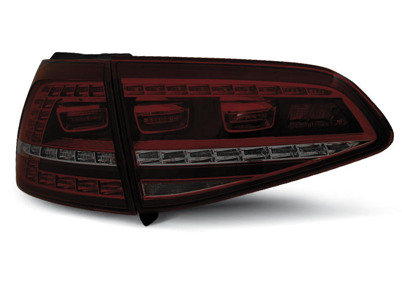 VW GOLF 7 13- RED SMOKE LED TAILLIGHTS GTI LOOK