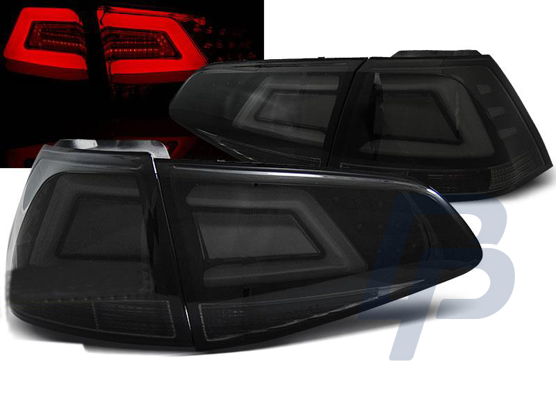 VW GOLF 7 13- SMOKE BLACK LED TAILLIGHTS BAR - 4