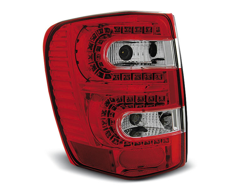 CHRYSLER JEEP GRAND CHEROKEE 99-05.05 RED WHITE LED TAILLIGHTS
