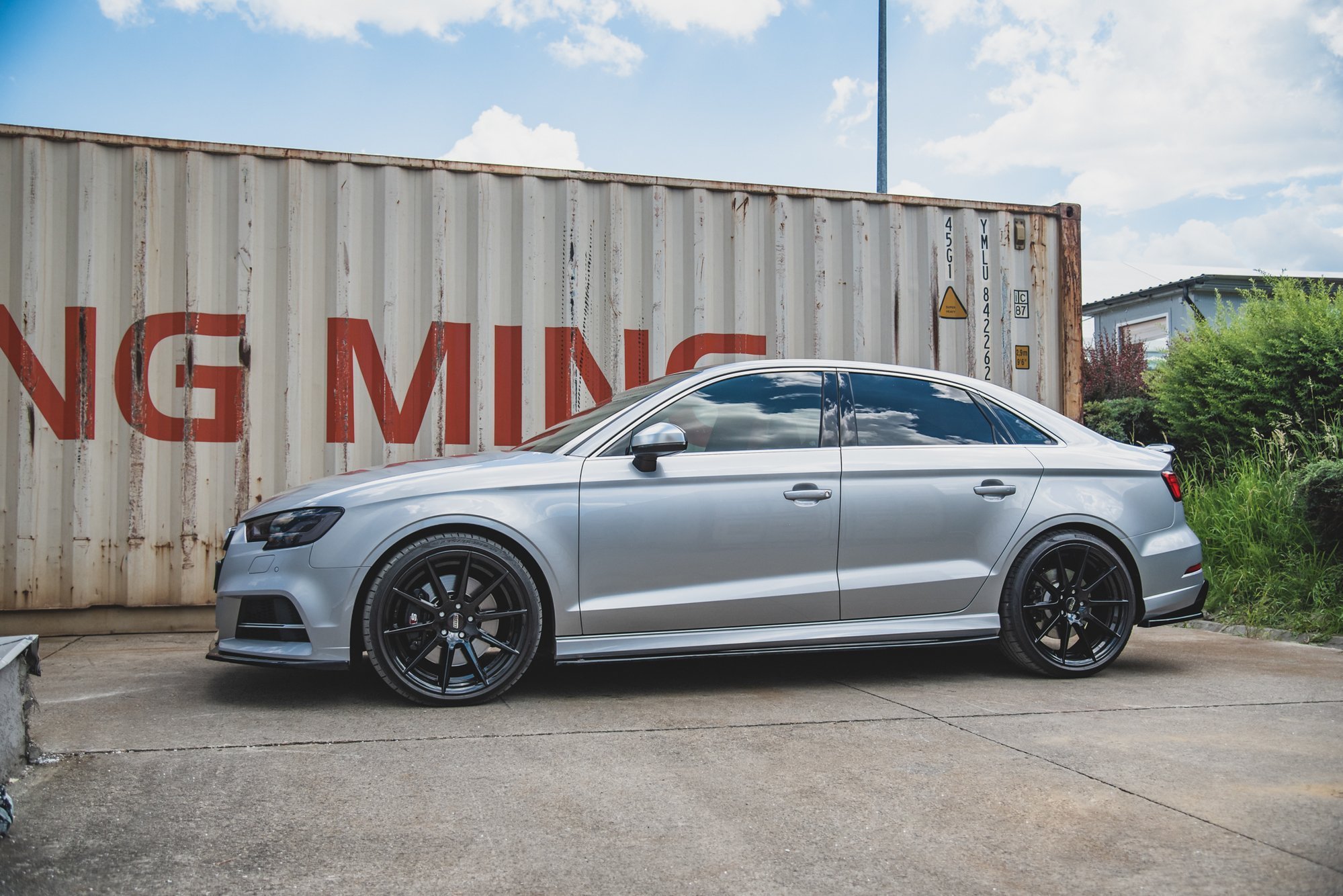 Side Skirts Diffusers V.2 Audi S3 Sedan 8V Facelift (2016-2020) - 6