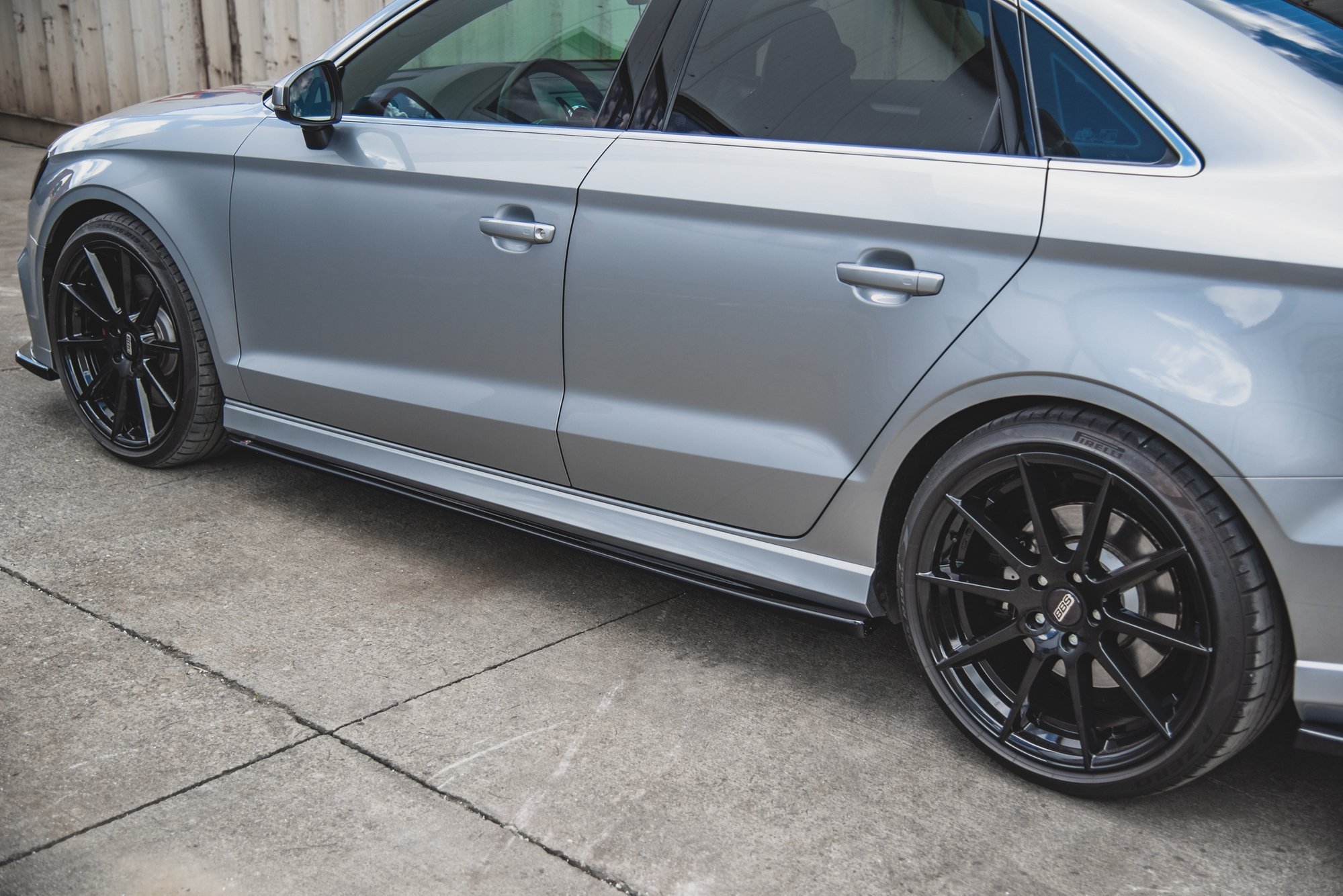 Side Skirts Diffusers V.2 Audi S3 Sedan 8V Facelift (2016-2020) - 5