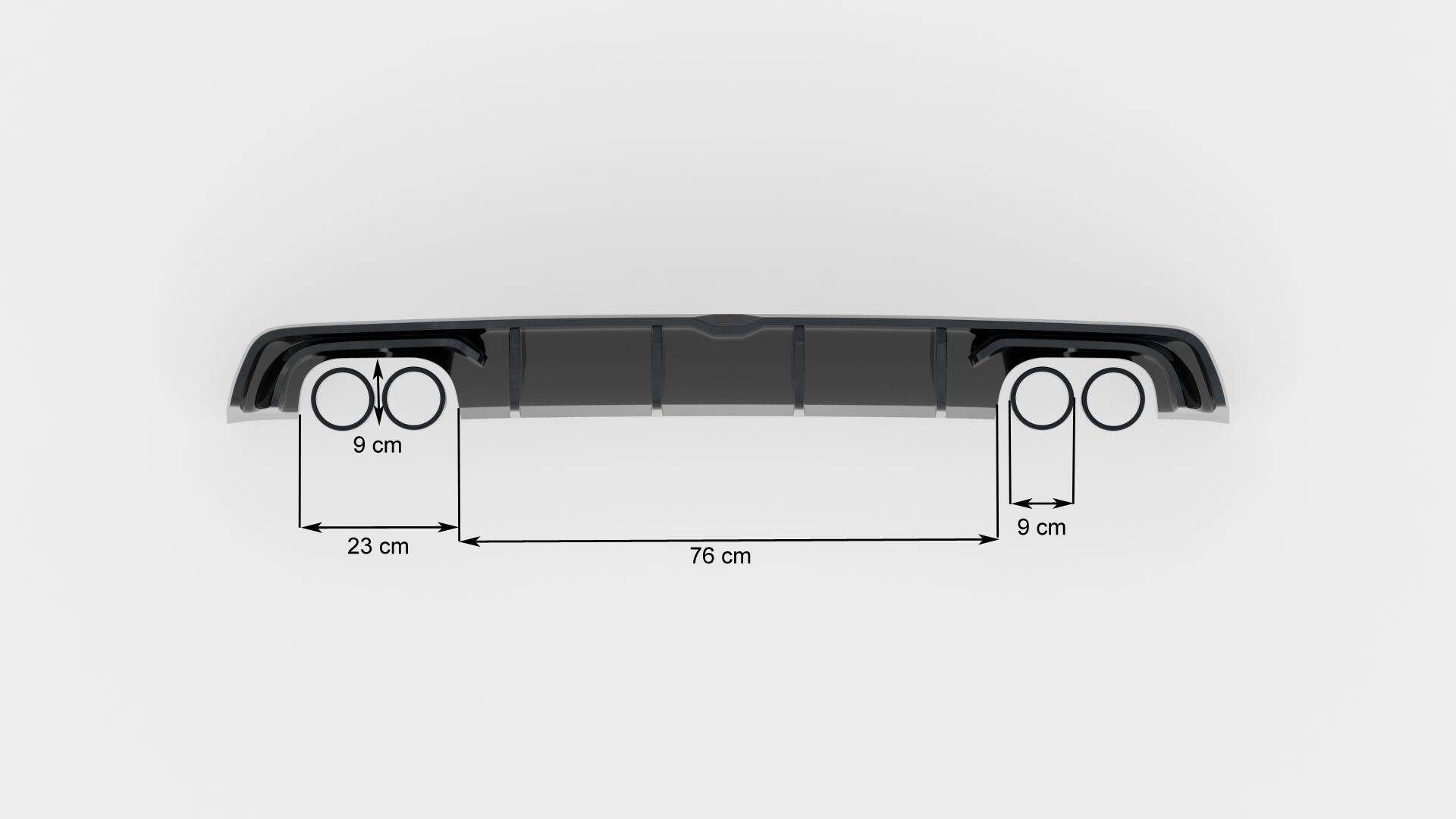 Rear Valance Audi S3 Sedan 8V (2013-2016) - 4