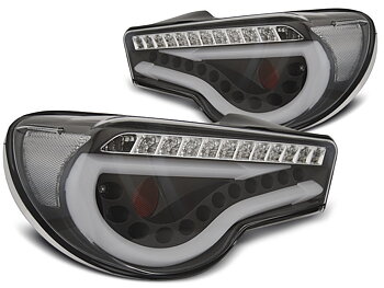TOYOTA GT86 12- LED BAKLAMPOR  SVARTA SEQ