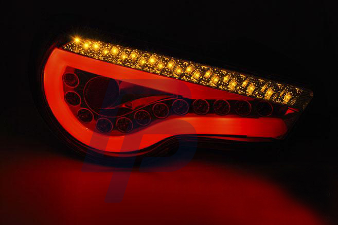 TOYOTA GT86 12- LED TAILLIGHTS BAR BLACK SEQ - 4