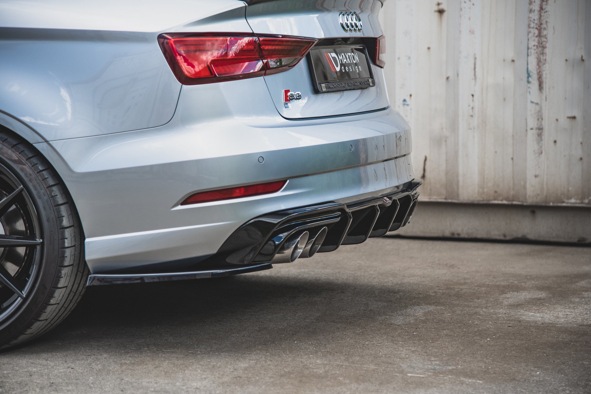 Rear Side Splitters V.2 Audi S3 Sedan 8V Facelift (2016-2020) - 6