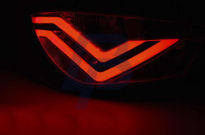 SEAT IBIZA 6J 3D 06.08-12 RED WHITE LED TAILLIGHTS BAR - 3