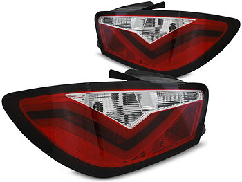 SEAT IBIZA 6J 3D 06.08-12 RED WHITE LED TAILLIGHTS BAR