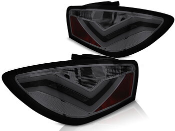 SEAT IBIZA 6J 3D 06.08-12 RED SMOKE LED TAILLIGHTS BAR