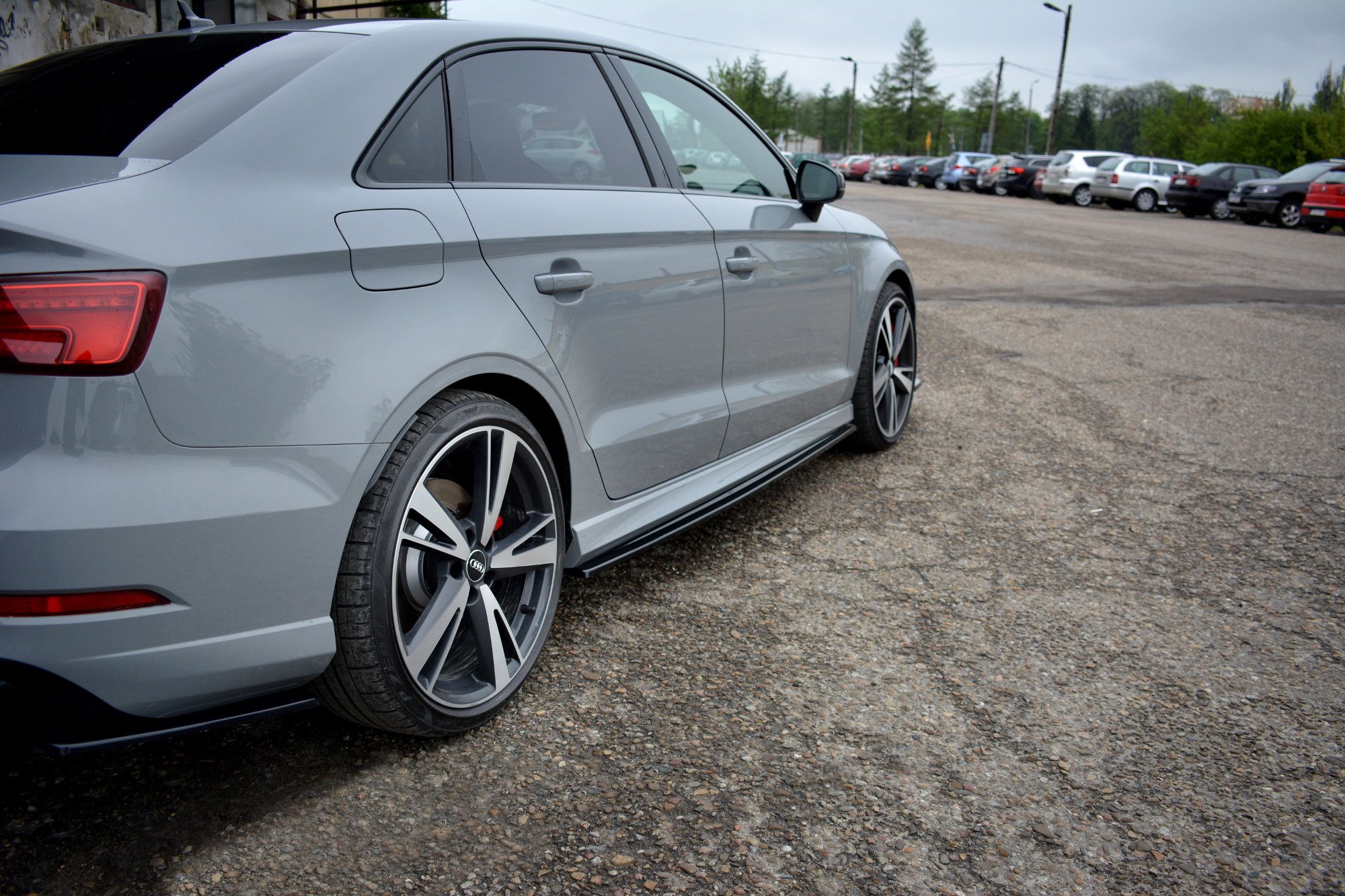 Side Skirts Diffusers Audi RS3 8V Facelift Sedan (2017-20) - 4