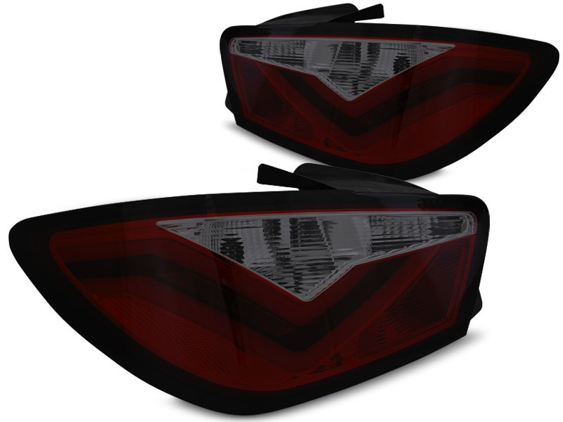 SEAT IBIZA 6J 3D 06.08-12 RED SMOKE LED TAILLIGHTS BAR