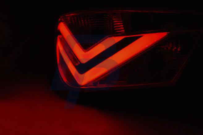 SEAT IBIZA 6J 3D 06.08-12 CHROME LED TAILLIGHTS BAR - 4