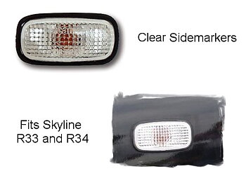 NISSAN SKYLINE R33-R34 + PRIMERA P11 CLEAR SIDEMARKERS