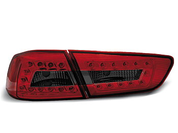 MITSUBISHI LANCER 8 SEDAN 08-11 RED SMOKE LED TAILLIGHTS