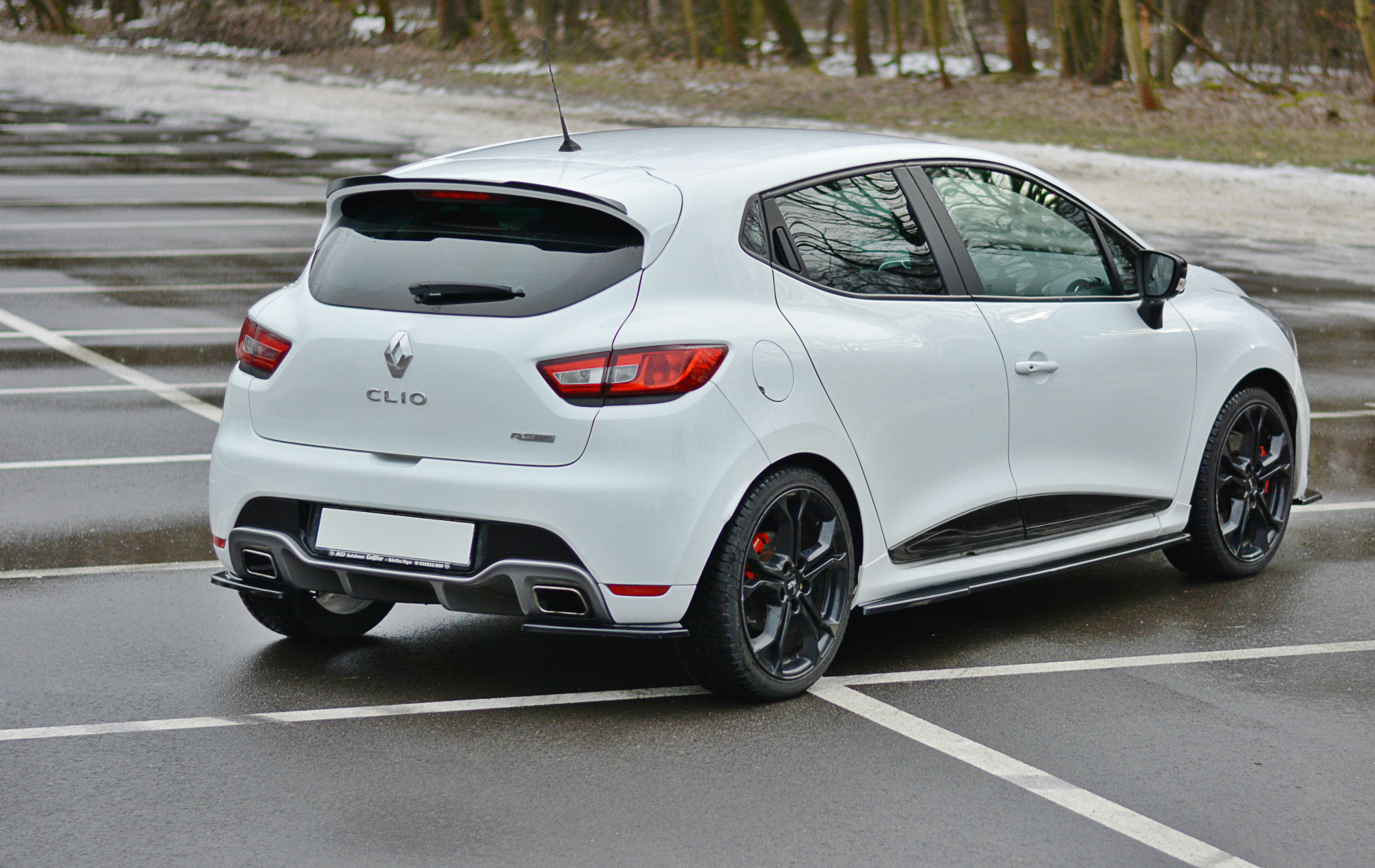 REAR SIDE SPLITTERS RENAULT CLIO MK4 RS - 2