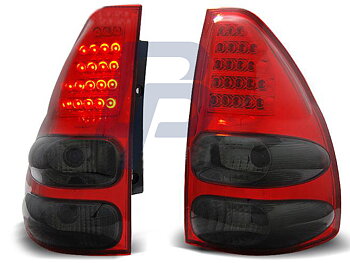 TOYOTA LAND CRUISER 120 03-09 RÖDA RÖKTONADE LED BAKLAMPOR