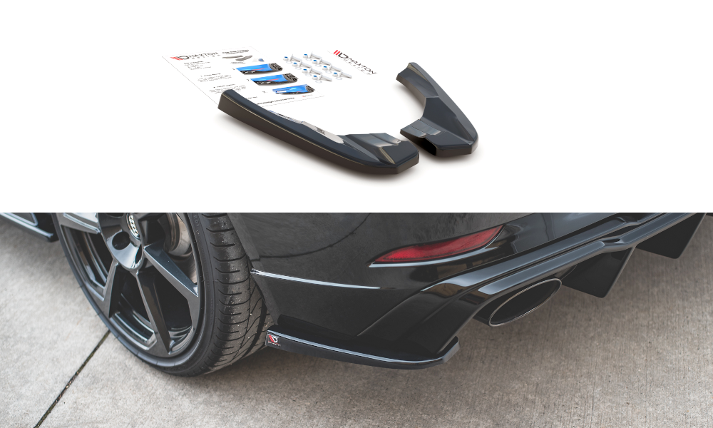 Rear Side Splitters V.2 Audi RS3 8V Sportback Facelift (2017-UP)