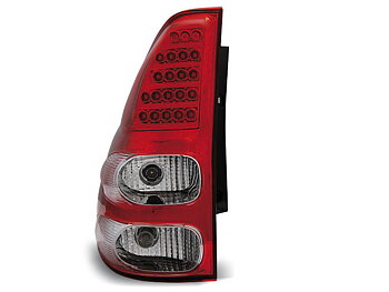 TOYOTA LAND CRUISER 120 03-09 RÖD/VITA LED BAKLAMPOR