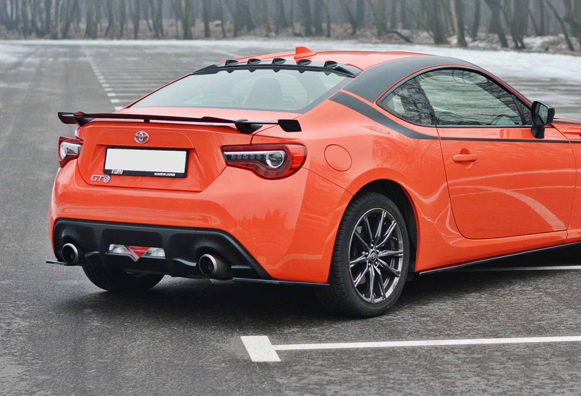 Rear Side Splitters V.1 Toyota GT86 Facelift - 2