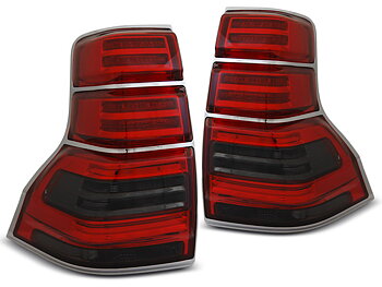 TOYOTA LAND CRUISER 150 09-13 RÖDA RÖKTONADE LED BAKLAMPOR