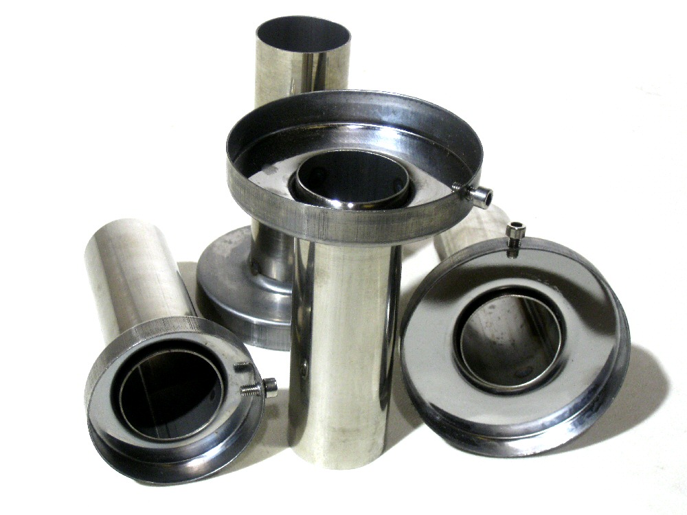 UNIVERSAL SIX SINGLE LAYER EXHAUST SILENCER 8.5CM /3.25 INCH - 5