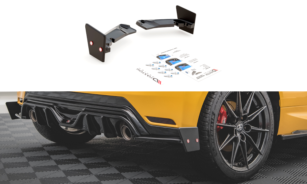 Rear Side Splitters V.4 + Flaps Toyota GR Yaris Mk4