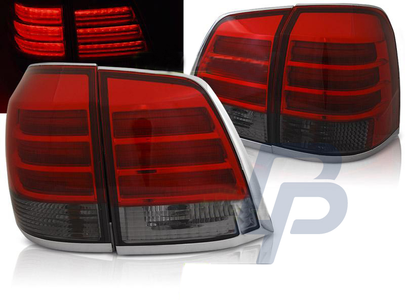 TOYOTA LAND CRUISER FJ200 07-15 RED SMOKE LED TAILLIGHTS - 4
