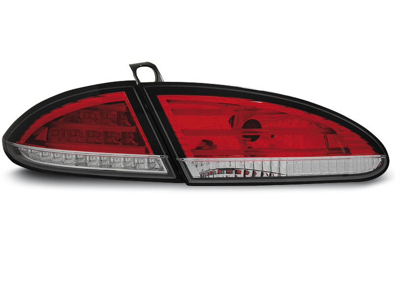 SEAT LEON 06.05-09 RED WHITE LED TAILLIGHTS