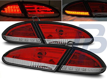 SEAT LEON 06.05-09 CHROME LED TAILLIGHTS