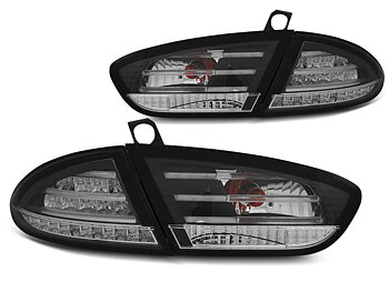 SEAT LEON 03.09-13 BLACK LED TAILLIGHTS