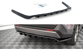 Central Rear Splitter (Vertical Bars) Toyota RAV4 MK5 (2019-)