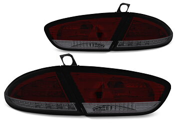 SEAT LEON 03.09-13 RED SMOKE LED TAILLIGHTS