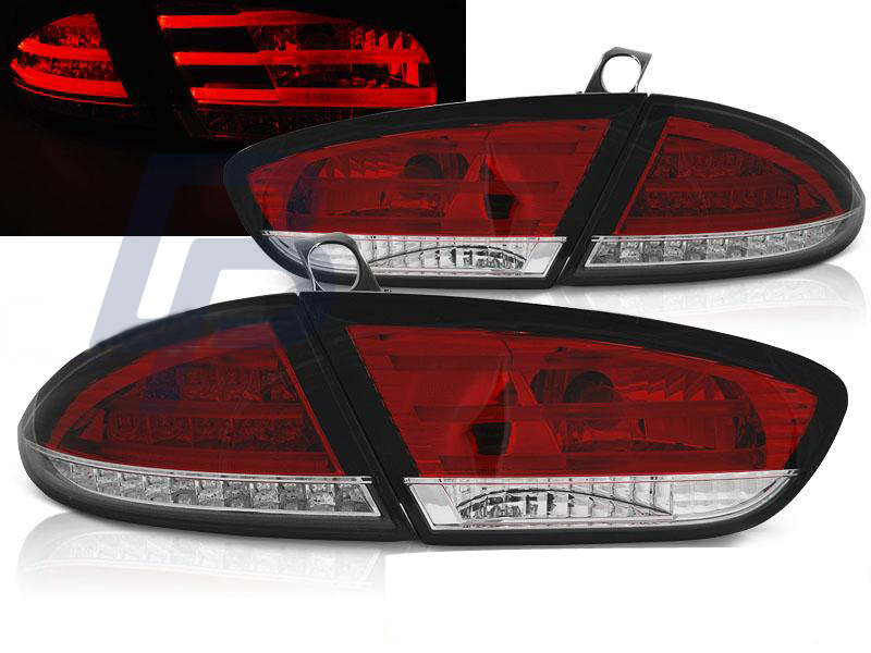 SEAT LEON 03.09-13 RED WHITE LED TAILLIGHTS - 6