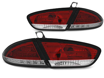 SEAT LEON 03.09-13 RED WHITE LED TAILLIGHTS