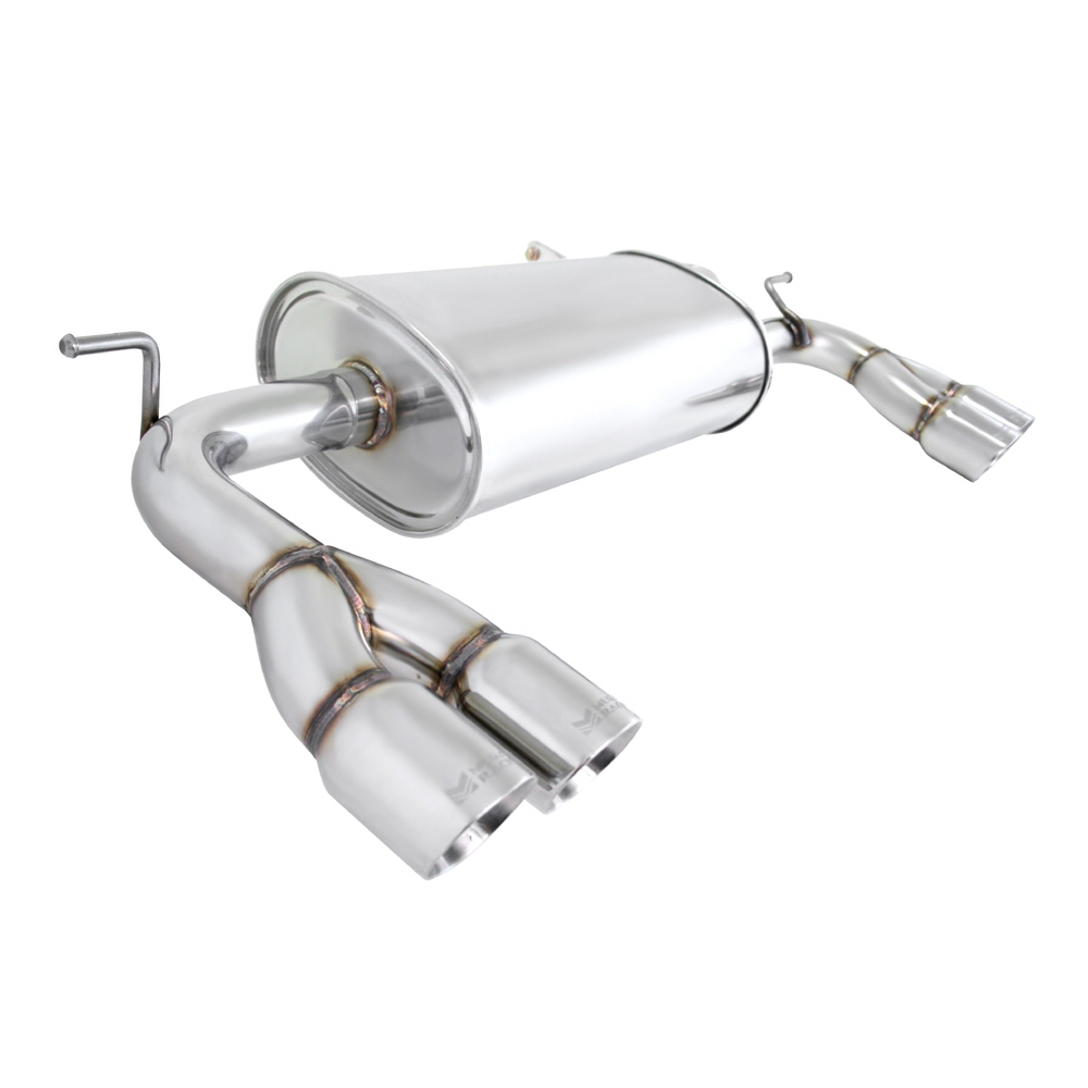HYUNDAI GENESIS 09+ AXLE BACK EXHAUST DUAL RVS ROLL TIPS MR