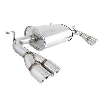 HYUNDAI GENESIS 09+ AXLE BACK EXHAUST DUAL RVS ROLL TIPS MR