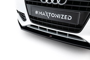 FRONT SPLITTER V.2 SUITABLE FOR AUDI A4 SEDAN / AVANT B8 – MAXTON DESIGN