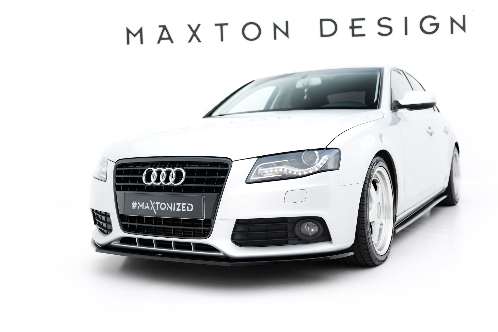 FRONT SPLITTER V.2 SUITABLE FOR AUDI A4 SEDAN / AVANT B8 – MAXTON DESIGN - 4