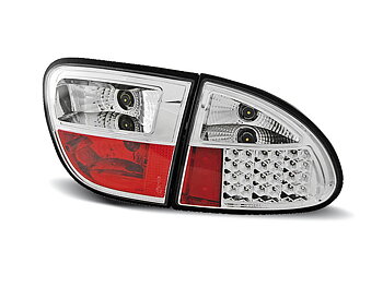 SEAT LEON 04.99-08.04 CHROME LED TAILLIGHTS